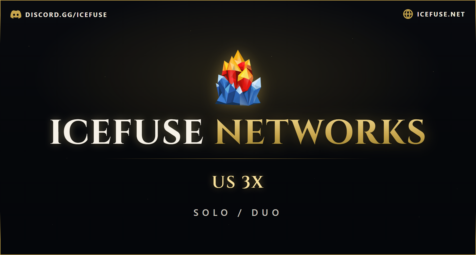 ⦿ ICEFUSE 3X Duo (Solo/Duo|Loot x3|WIPED)